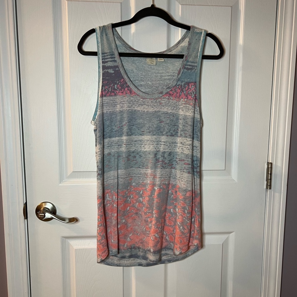 Saint Tropez West Women’s Large Multicolor Striped Tank Top